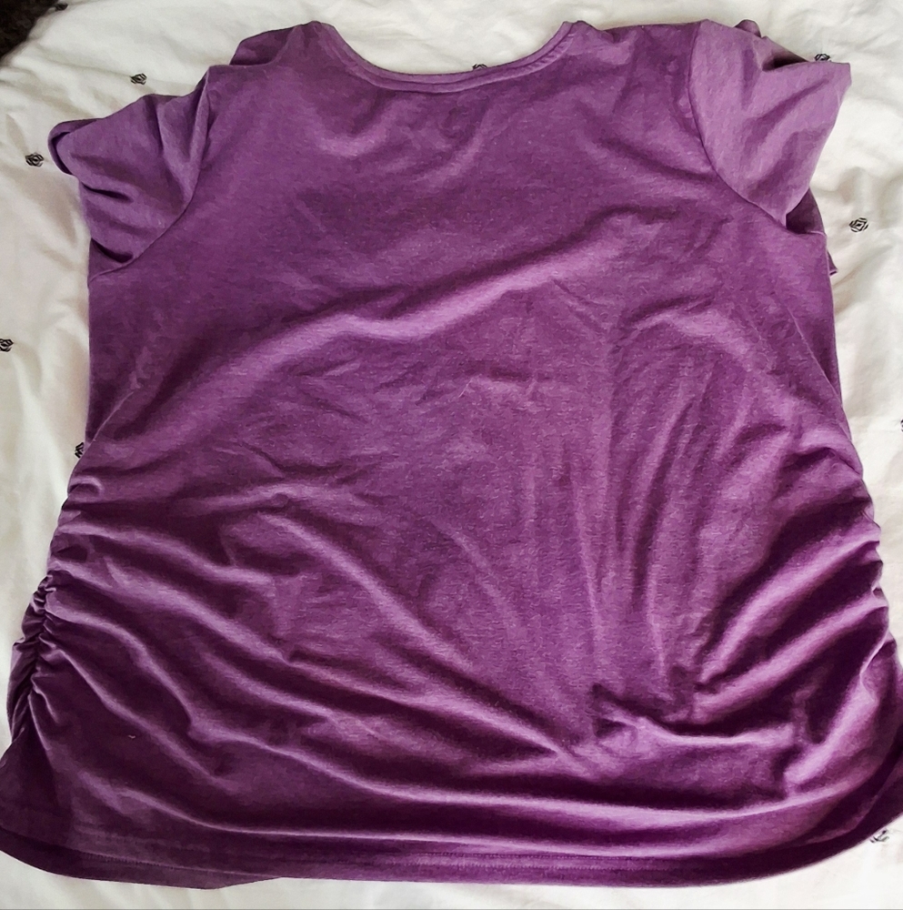 FREE WITH PURCHASE! Tek Gear Women's Rich Purple Long Sleeve Top - Picture 4 of 4